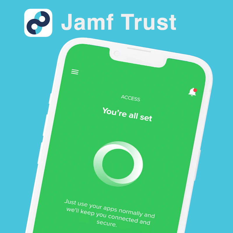 Jamf Trust mobile app.